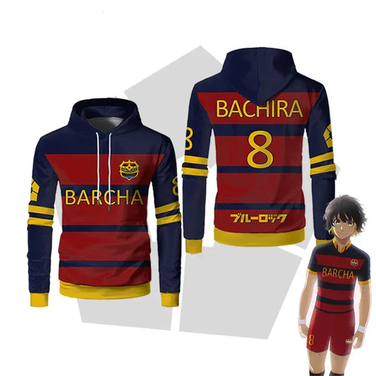 Bachira's Custom Blue Lock FC Barcha Hoodie - BYTOODAY