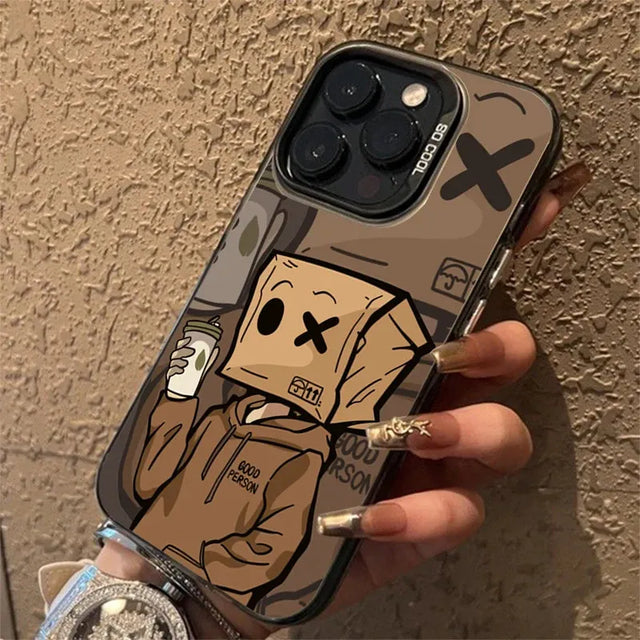 Box Boy Pattern Protective Phone Case - Item - BYTOODAY