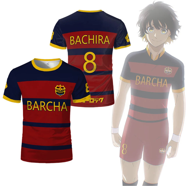 Cosplay Anime Blue Lock FC Barcha Jersey - BYTOODAY
