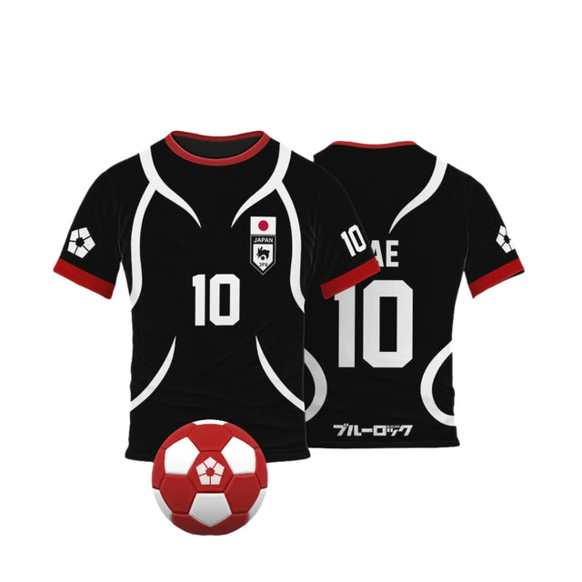 Cosplay Anime Blue Lock U20 Japan Team Kids Black Jersey - BYTOODAY