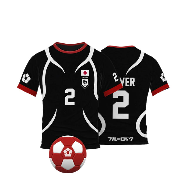 Cosplay Anime Blue Lock U20 Japan Team Teenager Black Jersey - BYTOODAY