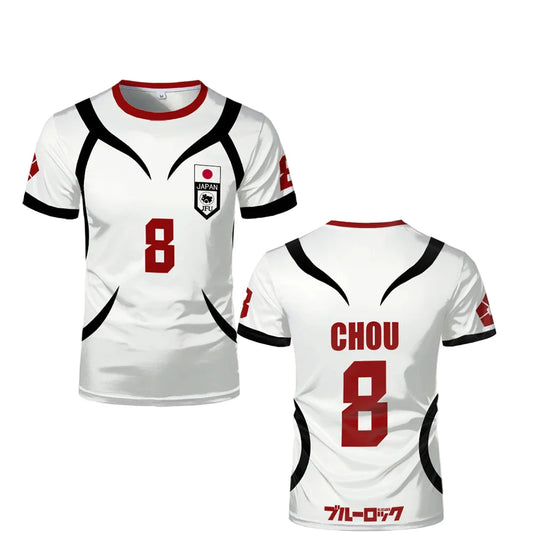 Cosplay Anime Blue Lock U20 Japan Team White Kids Jersey - BYTOODAY