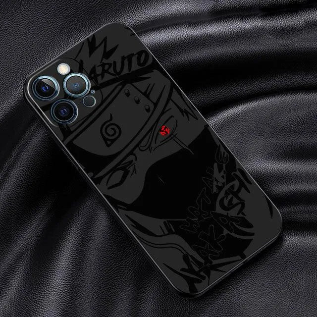 Custom Black iPhone Case (5 to X) with Naruto Characters - Item - BYTOODAY