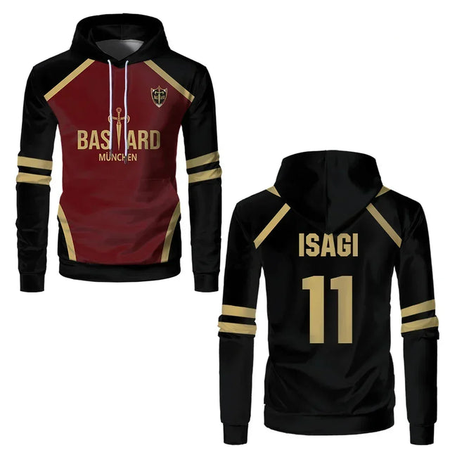 Custom Blue Lock Bastard Munchen Hoodie - BYTOODAY