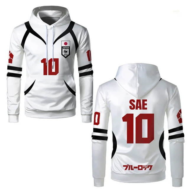 Custom Blue Lock U20 Japan Team Kids White Hoodie - BYTOODAY
