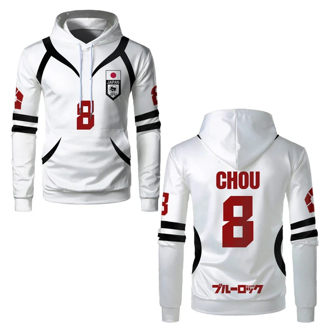 Custom Blue Lock U20 Japan Team Kids White Hoodie - BYTOODAY