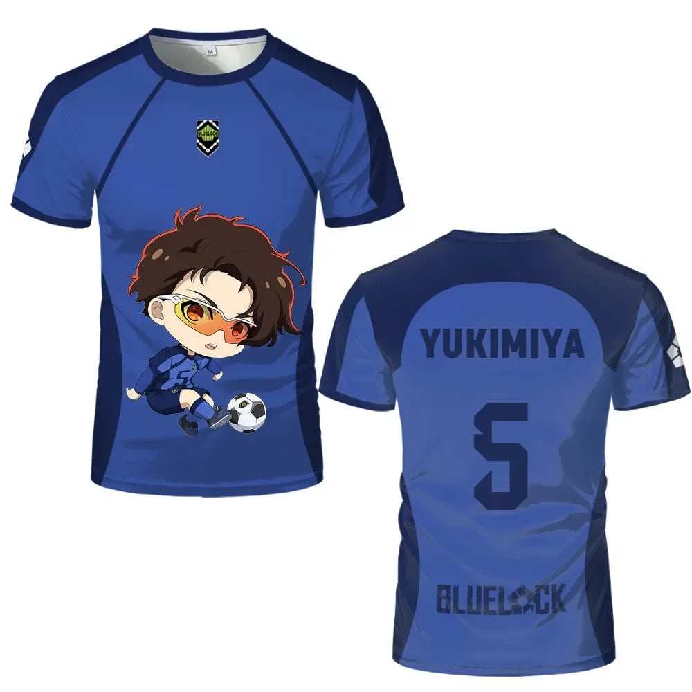 Custom Teenager Jersey Blue Lock Eleven Cute Characters - BYTOODAY