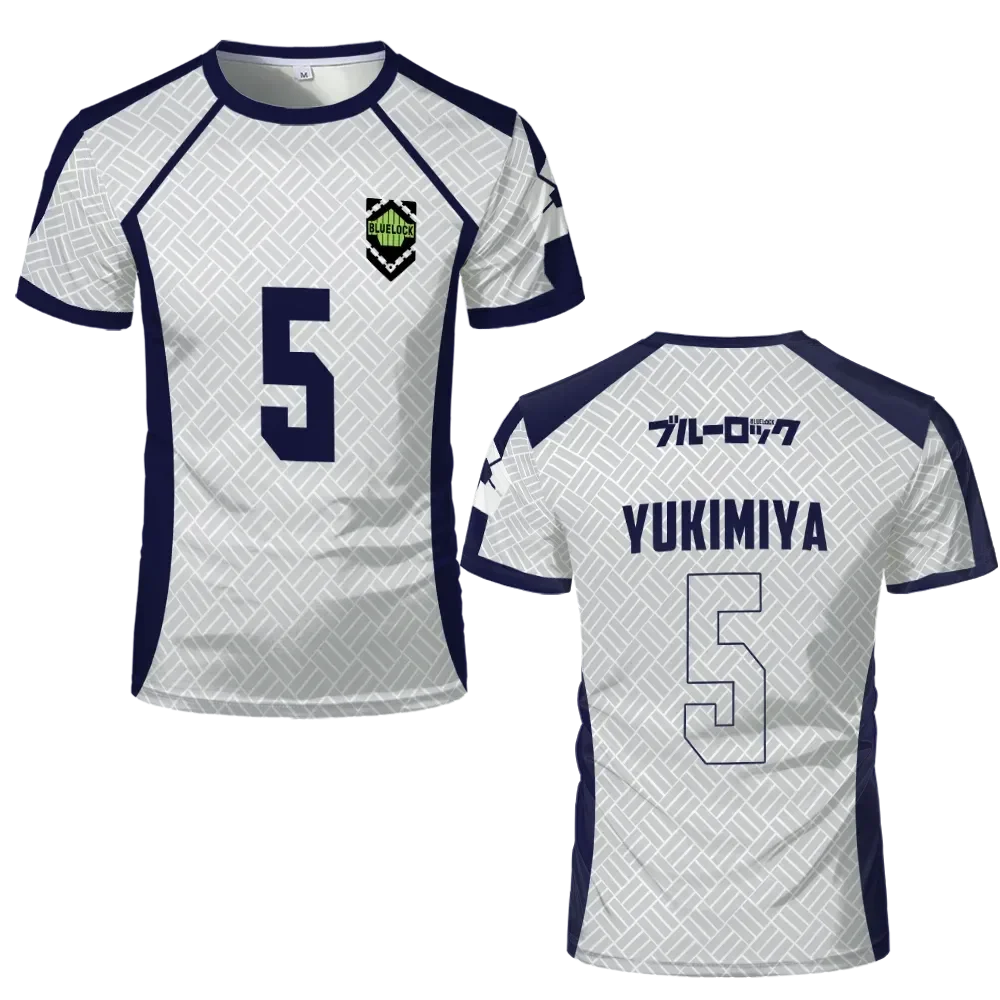 Custom White Jersey Anime Blue Lock - BYTOODAY