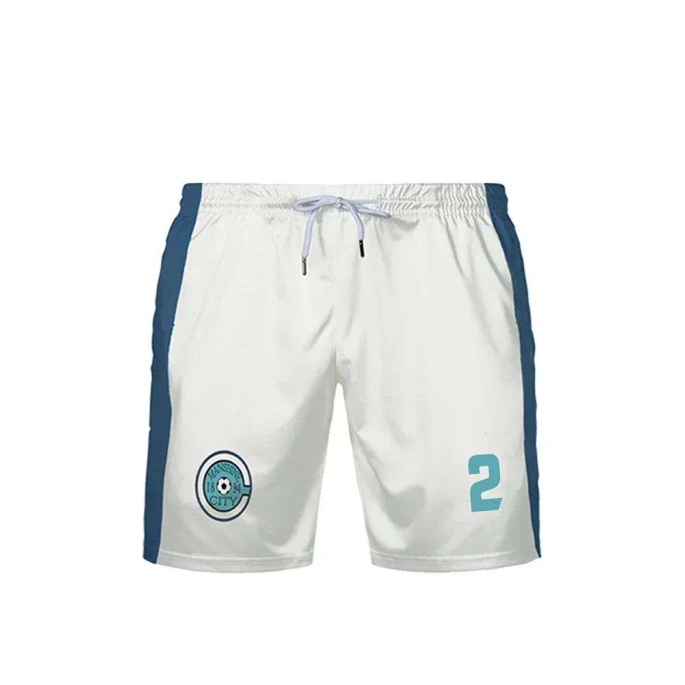 Damon's Custom Shorts Blue Lock Manshine City - BYTOODAY