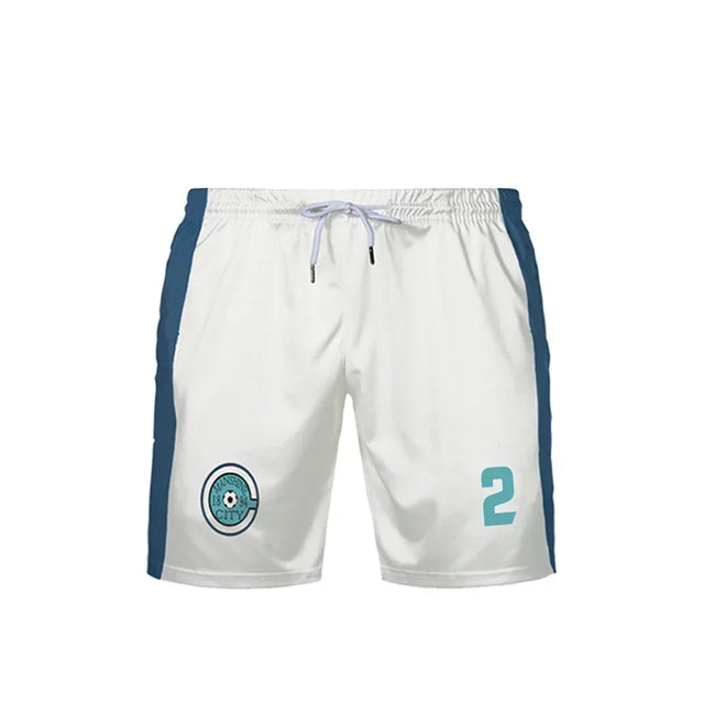 Damon's Custom Shorts Blue Lock Manshine City - BYTOODAY
