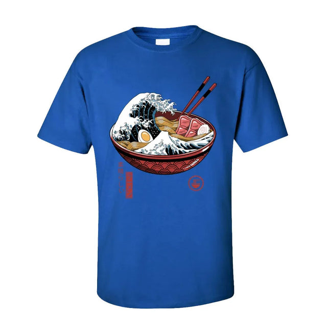 Japan Tempest in Ramen Bowl Printed T-shirt - Item - BYTOODAY
