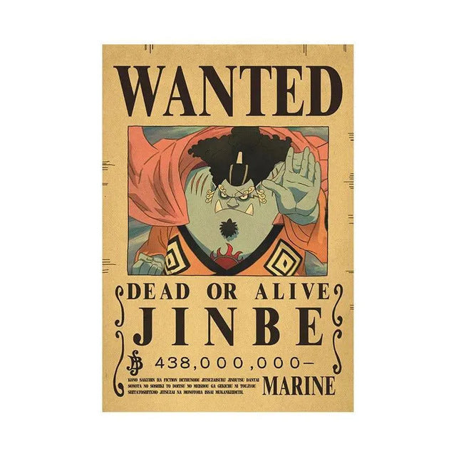 One Piece WANTED Bounty Custom Wall Poster - Item - BYTOODAY