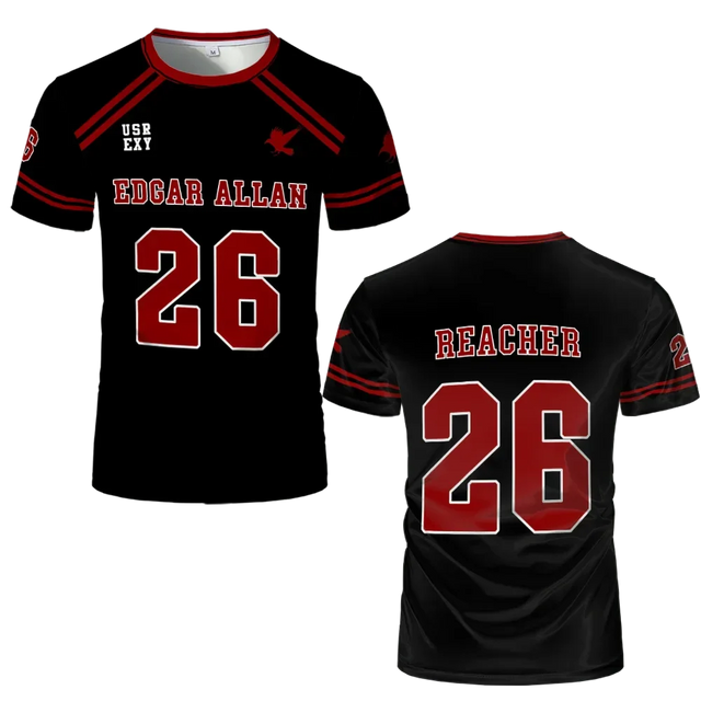 Reacher Custom Jersey Edgar Allan Ravens The Foxhole Court - Item - BYTOODAY