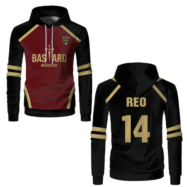 Reo's Custom Blue Lock Bastard Munchen Hoodie - BYTOODAY