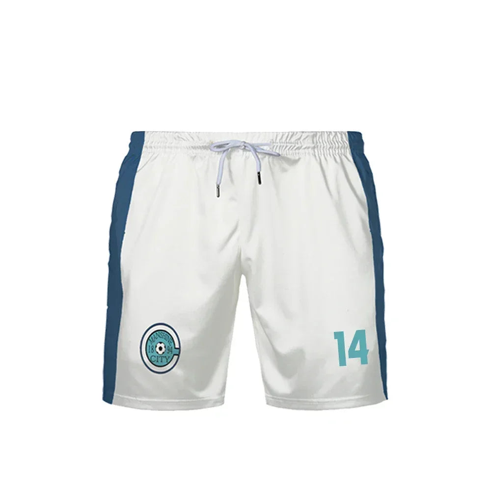 Reo's Custom Shorts Blue Lock Manshine City - BYTOODAY