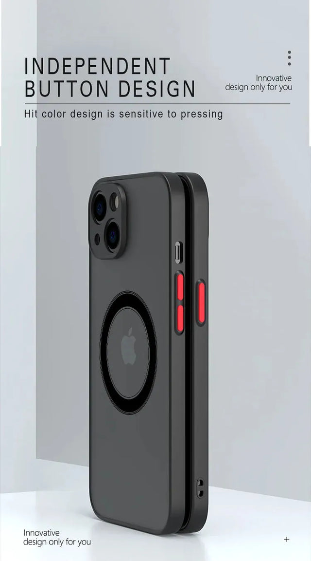 Sky Blue Magsafe Wireless Charging Compatible iPhone Case - Item - BYTOODAY