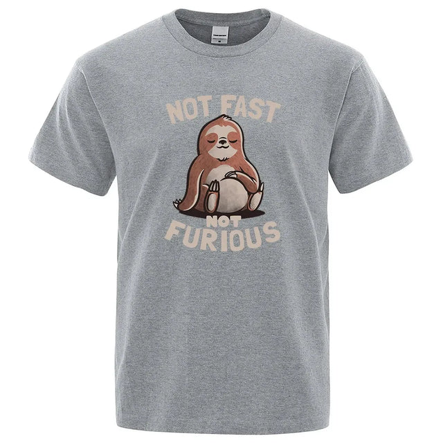 Sloth "Not Fast Not Furious" Casual T-Shirt - Item - BYTOODAY