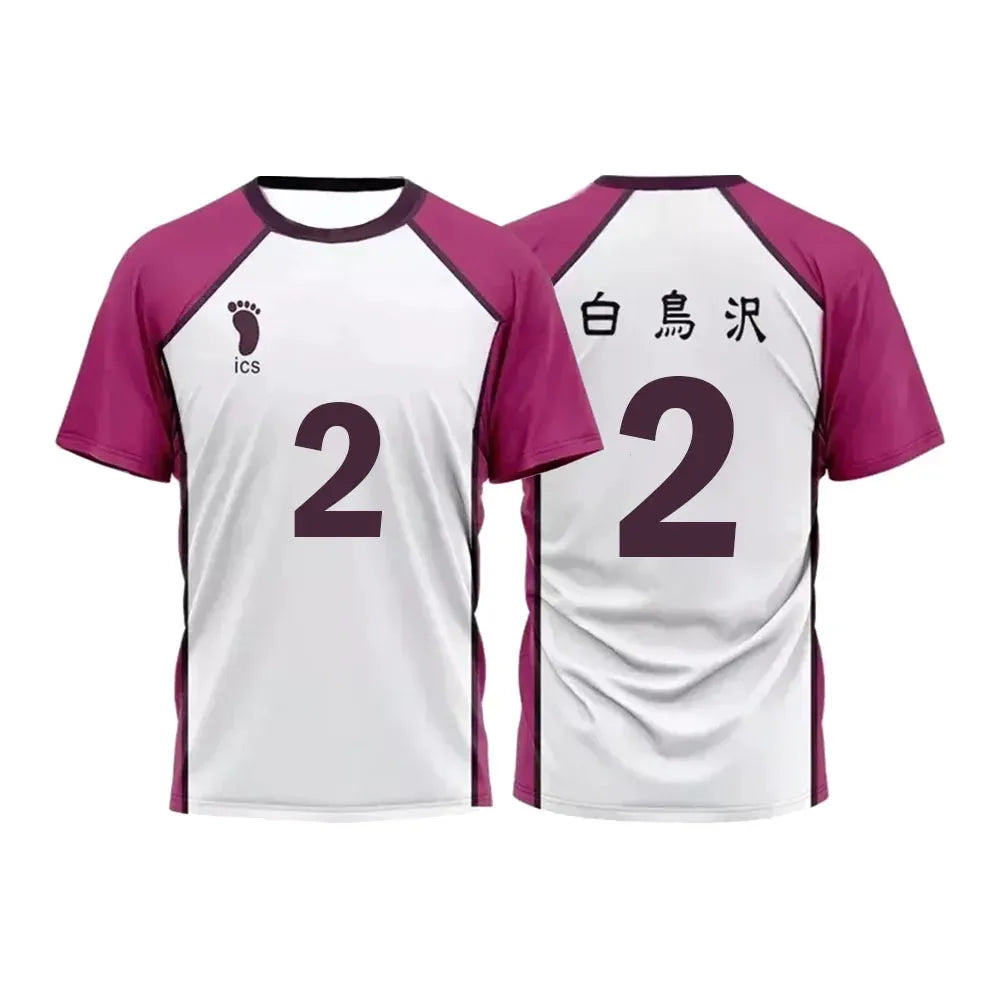 Soekawa Custom Shiratorizawa Academy Team Jersey Haikyu Cosplay - Item - BYTOODAY