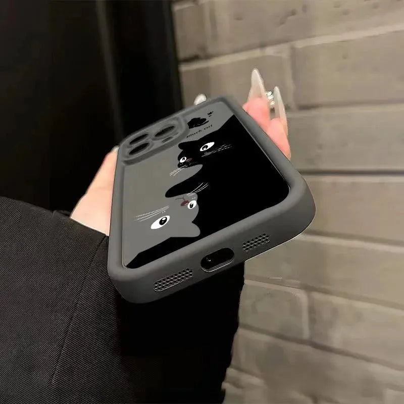 Soft Protective Case Black Cat Patterned for Xiaomi Phone - Item - BYTOODAY