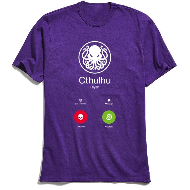 "The Call of Cthulhu" Parody Unisex Printed T-shirt - Item - BYTOODAY