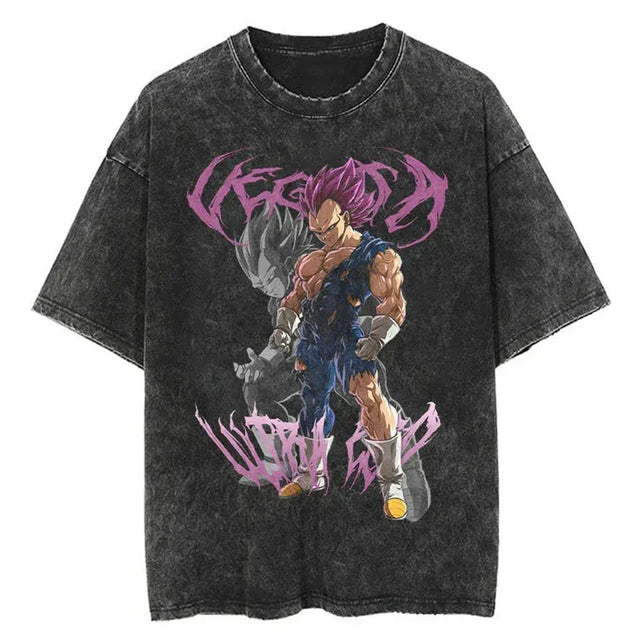 Vegeta Ultra Ego Custom Black T-shirt - Item - BYTOODAY