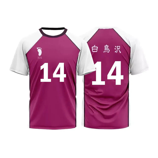 Yamagata Custom Shiratorizawa Academy Team Jersey Haikyu Cosplay - Item - BYTOODAY