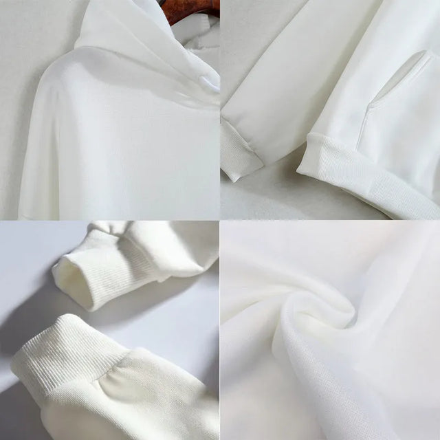 Lovely Kawaii Cats Couple Patterned Hoodie