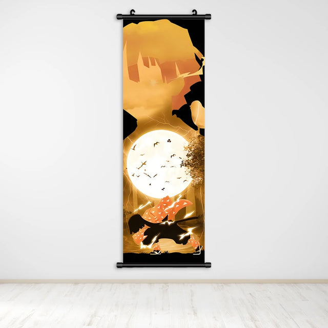 Agatsuma Zenitsu Demon Slayer Custom Wall Decor - Item - BYTOODAY