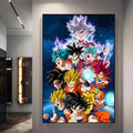 All SSJ Goku Decorative Canvas Wall Poster - Item - BYTOODAY