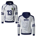 Barou's Custom Blue Lock Team White's Hoodie - BYTOODAY