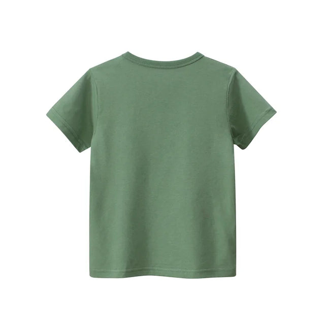 Bike Print Kid Green Casual T-shirt - Item - BYTOODAY