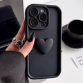 Black Big Lovely Heart Phone Case - Item - BYTOODAY