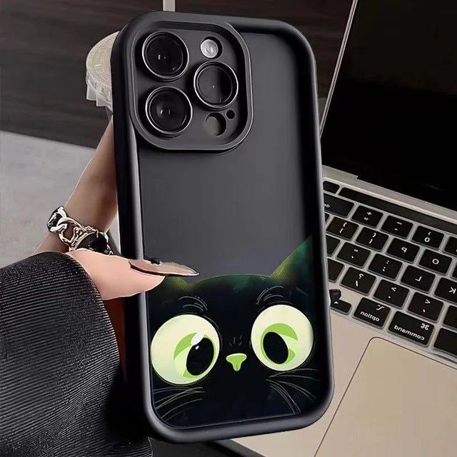 Black Cat Pattern Protective Samsung Phone Case - Item - BYTOODAY