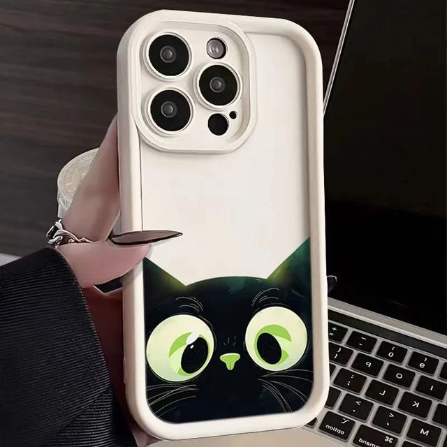 Black Cat Pattern Protective Samsung Phone Case - Item - BYTOODAY