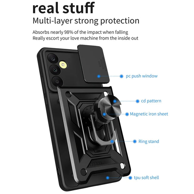 Black Multifunctional Protective Samsung Case - Item - BYTOODAY