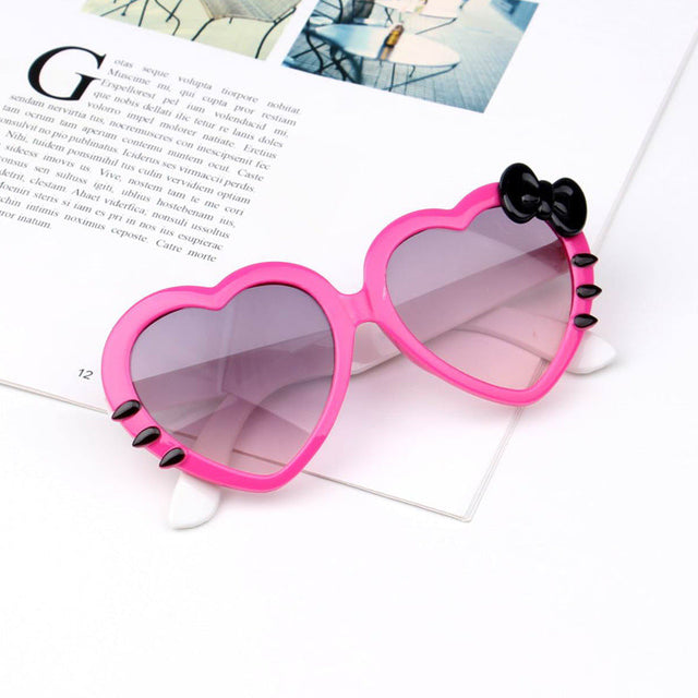 Blue Cute Heart Shape Sunglasses - Item - BYTOODAY