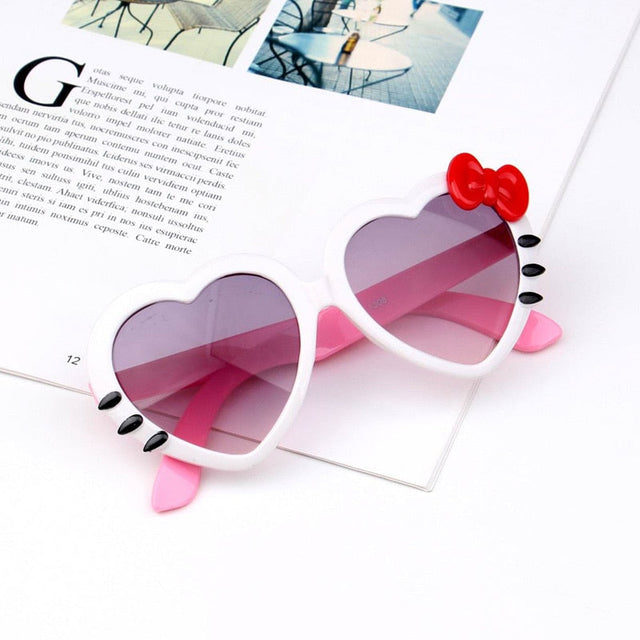 Blue Cute Heart Shape Sunglasses - Item - BYTOODAY