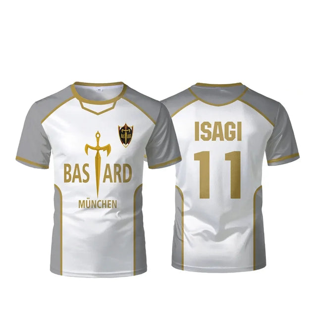 Blue Lock Bastard Munchen Kids White Jersey - BYTOODAY