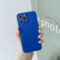 Blue Silicone Protective iPhone Case - Item - BYTOODAY