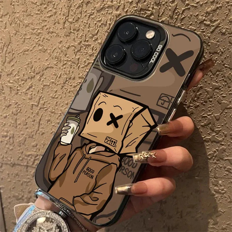 Box Boy Pattern Protective Phone Case - Item - BYTOODAY