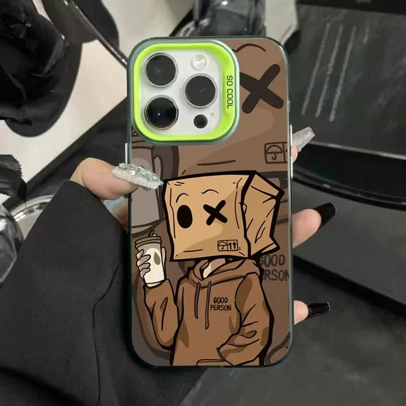 Box Boy Pattern Protective Phone Case - Item - BYTOODAY
