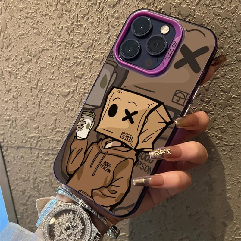 Box Boy Pattern Protective Phone Case - Item - BYTOODAY