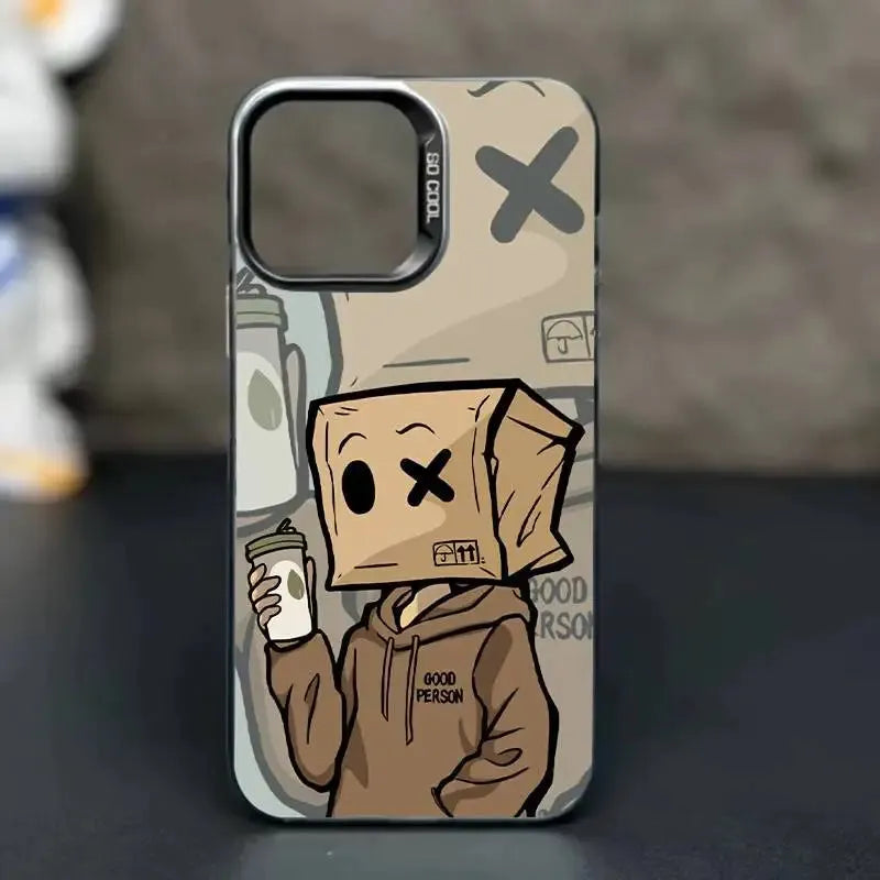 Box Boy Pattern Protective Phone Case - Item - BYTOODAY