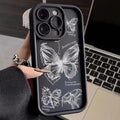 Butterfly Sketches Pattern Protective Phone Case - Item - BYTOODAY