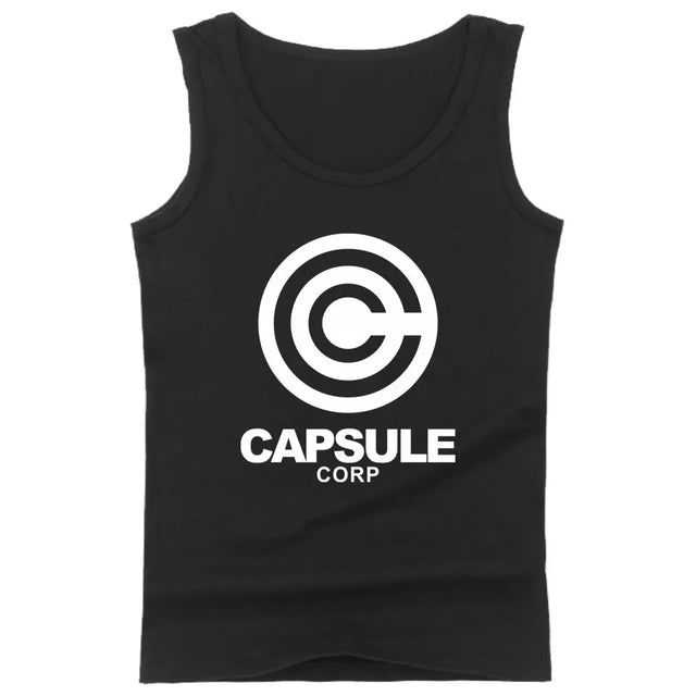 Casual Men Tank Top Printed Dragon Ball Capsule Corp - Item - BYTOODAY