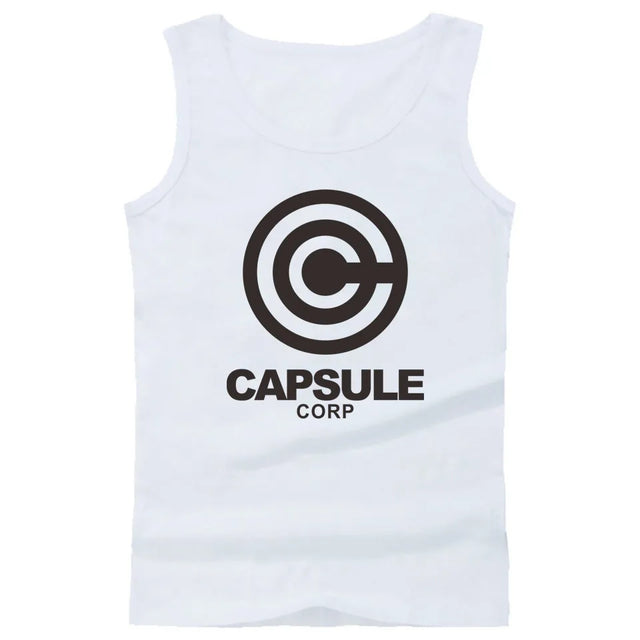 Casual Men Tank Top Printed Dragon Ball Capsule Corp - Item - BYTOODAY