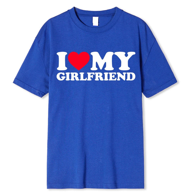 Casual T-shirt "I Love My Girlfriend" - Item - BYTOODAY