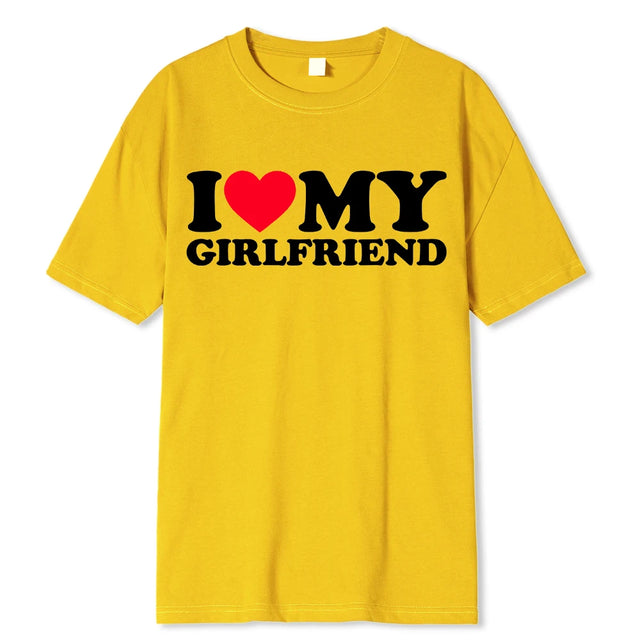 Casual T-shirt "I Love My Girlfriend" - Item - BYTOODAY