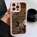 Colorful Silicone Anime Bag Boy Pattern iPhone (14-16) Case - Item - BYTOODAY