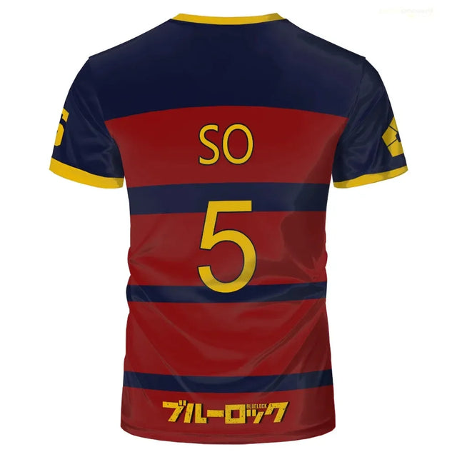 Cosplay Anime Blue Lock FC Barcha Kids Jersey - BYTOODAY